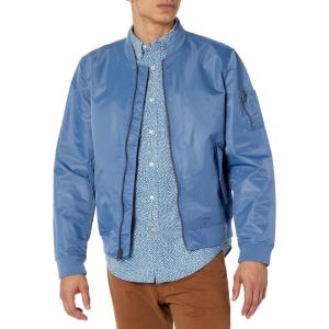 imageLevis Mens Flight Satin Unfilled Ma1 BomberNew Blue Unfilled