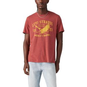 imageLevis Mens Graphic Tee Also Available in Big amp TallAmericana Eagle Fired Brick