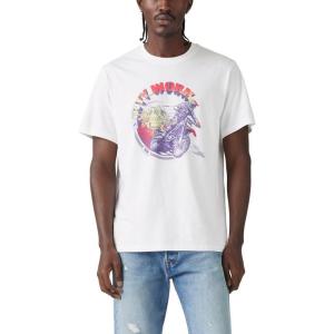 imageLevis Mens Graphic Tee Also Available in Big amp TallCanyon Moto 2 White