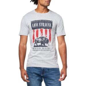 imageLevis Mens Graphic Tee Also Available in Big amp TallNew Expert Heather Grey