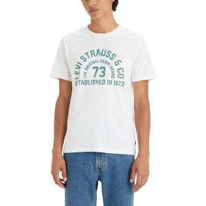 imageLevis Mens Graphic Tee Also Available in Big amp TallNew Levis Arched Type 73 White