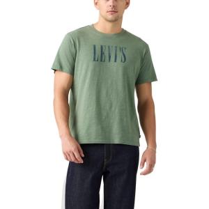 imageLevis Mens Graphic Tee Also Available in Big amp TallNew Serif Logo Laurel Wreath