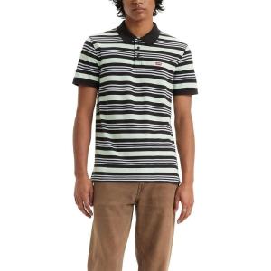 imageLevis Mens Housemark PoloCavern Stripe Dusty Aqua