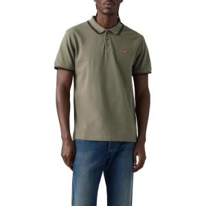 imageLevis Mens Housemark PoloNew Wood Tipping Stripe Mulled Basil