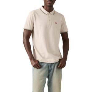 imageLevis Mens Housemark PoloNew Wood Tipping Stripe Pumice Stone