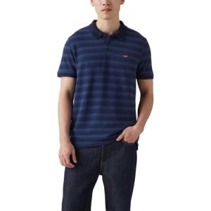 imageLevis Mens Housemark PoloRayn Stripe Dark Indigo Pique