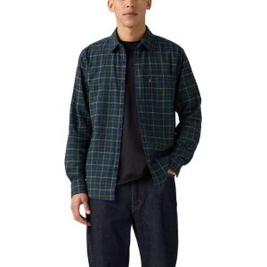 imageLevis Mens OverallNew Harlan Plaid Blue Depths Flannel