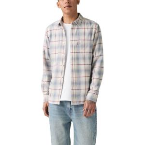 imageLevis Mens OverallNew Huxley Plaid Silver Birch Flannel