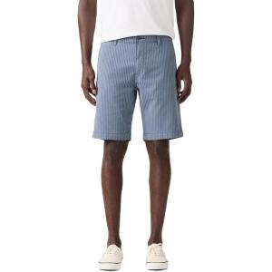 imageLevis Mens Standard Taper Chino ShortNew Eliot Stripe Vintage Indigo Stretch