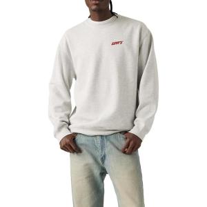 imageLevis mens Relaxed Graphic Crewneck SweatshirtNew Light Heather Grey