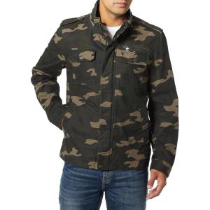 imageLevis mens Washed Cotton Military Jacket Regular amp Big amp Tall SizesCamo Unfilled