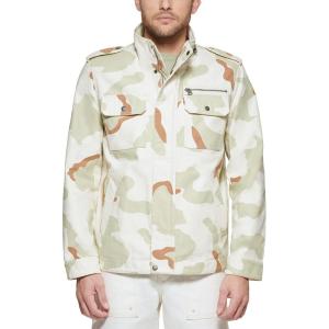 imageLevis mens Washed Cotton Military Jacket Regular amp Big amp Tall SizesDesert Camo Unfilled