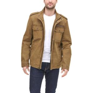 imageLevis mens Washed Cotton Military Jacket Regular amp Big amp Tall SizesKhaki Filled