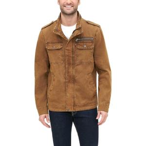 imageLevis mens Washed Cotton Military Jacket Regular amp Big amp Tall SizesWorker Brown Unfilled