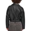 imageLevis Womens Faux Leather Cropped Moto JacketBlack