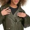 imageLevis Womens Faux Leather Cropped Moto JacketForest