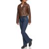 imageLevis Womens Faux Leather Cropped Moto JacketSaddle