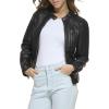 imageLevis Womens Faux Leather Motocross Racer Jacket Standard and PlusBlack