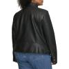 imageLevis Womens Faux Leather Motocross Racer Jacket Standard and PlusBlack Latch Collar