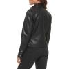 imageLevis Womens Faux Leather Motocross Racer Jacket Standard and PlusBlack Latch Collar