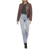imageLevis Womens Faux Leather Motocross Racer Jacket Standard and PlusDark Brown