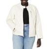 imageLevis Womens Faux Leather Motocross Racer Jacket Standard and PlusOyster