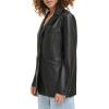 imageLevis Womens Faux Leather Single Breasted BlazerBlack