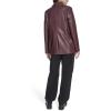 imageLevis Womens Faux Leather Single Breasted BlazerOxblood
