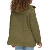 imageLevis Womens Four Pocket Hooded Military JacketOlive Cotton