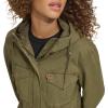 imageLevis Womens Four Pocket Hooded Military JacketOlive Cotton