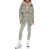 imageLevis Womens Four Pocket Hooded Military JacketSea Green