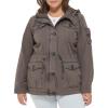 imageLevis Womens Lightweight Cotton Military Jacket Standard amp Plus SizesGrey