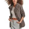 imageLevis Womens Lightweight Cotton Military Jacket Standard amp Plus SizesGrey