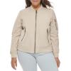 imageLevis Womens Melanie Newport Bomber Jacket Regular amp Plus SizeBleached Sand