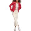 imageLevis Womens Smooth Faux Leather MotoRed