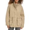 imageLevis Womens Stand Collar Cotton Military JacketSafari