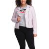 imageLevis Womens The Classic Faux Leather Moto Jacket Regular amp Plus SizeBlush Red