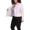 imageLevis Womens The Classic Faux Leather Moto Jacket Regular amp Plus SizeBlush Red
