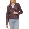 imageLevis Womens The Classic Faux Leather Moto Jacket Regular amp Plus SizeBurgundy Red