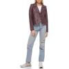 imageLevis Womens The Classic Faux Leather Moto Jacket Regular amp Plus SizeBurgundy Red
