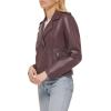 imageLevis Womens The Classic Faux Leather Moto Jacket Regular amp Plus SizeBurgundy Red
