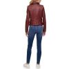 imageLevis Womens The Classic Faux Leather Moto Jacket Regular amp Plus SizeCabernet Red