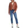 imageLevis Womens The Classic Faux Leather Moto Jacket Regular amp Plus SizeCamel Brown