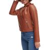 imageLevis Womens The Classic Faux Leather Moto Jacket Regular amp Plus SizeCamel Brown