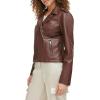 imageLevis Womens The Classic Faux Leather Moto Jacket Regular amp Plus SizeChocolate Brown