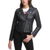 imageLevis Womens The Classic Faux Leather Moto Jacket Regular amp Plus SizeClassic Black