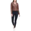 imageLevis Womens The Classic Faux Leather Moto Jacket Regular amp Plus SizeCognac Beige