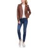 imageLevis Womens The Classic Faux Leather Moto Jacket Regular amp Plus SizeDark Brown