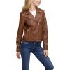 imageLevis Womens The Classic Faux Leather Moto Jacket Regular amp Plus SizeDark Brown