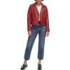 imageLevis Womens The Classic Faux Leather Moto Jacket Regular amp Plus SizeDeep Cherry Red